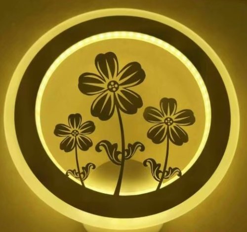 Светильник светодиодный Мелодия Света Цветы 6193A/280-30W 220В 30Вт Белый картинка 